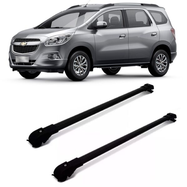 Rack Teto Travessa Spin 2012 2013 2014 2015 Slim Preta 45 Kg Preto