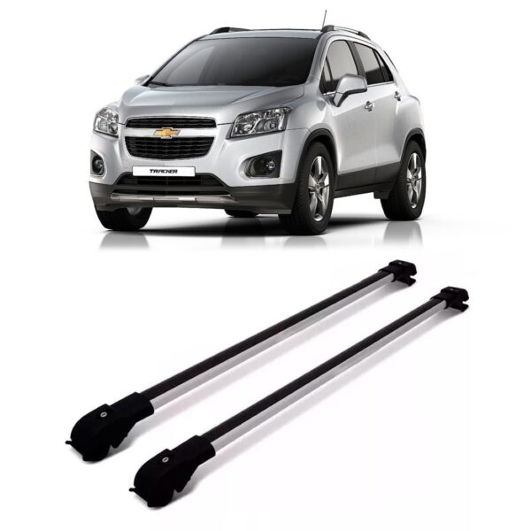 Travessa De Teto Gm Tracker 2001 A 2013 Aluminio Slim Prata Prateado