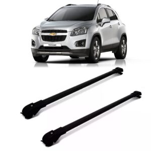 Travessa De Teto Gm Tracker 2001 A 2013 Aluminio Slim Preto Preto