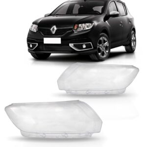 Lente Farol Logan Sandero 2015 2016 2017 2018 Renault Lado Esquerdo