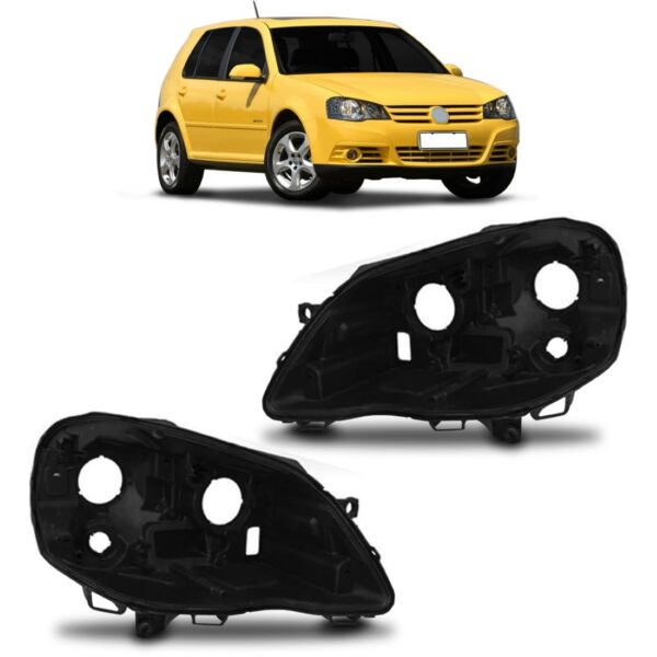 Carcaça Farol Golf 2007 08 09 10 11 12 13 2014 Lado Esquerdo