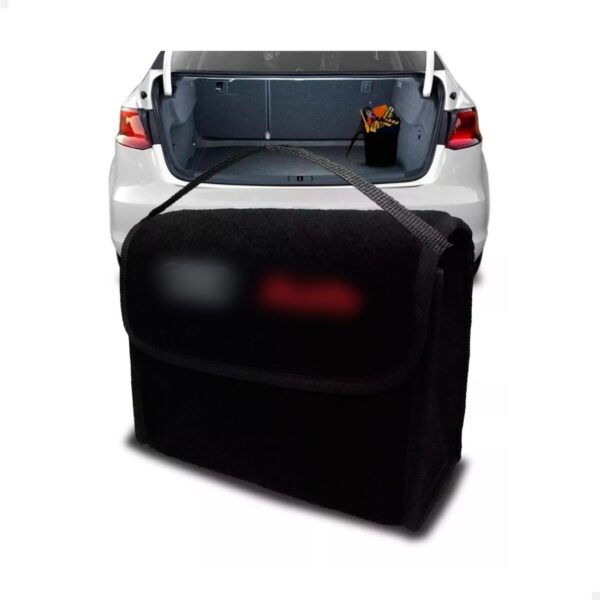 Bolsa Organizadora Porta Malas Audi Q7 Multiuso Carpete Preto