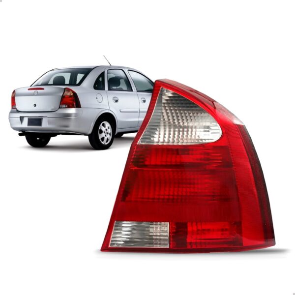 Lanterna Traseira Bicolor Corsa Sedan  2003 A 2007  Lado Direito