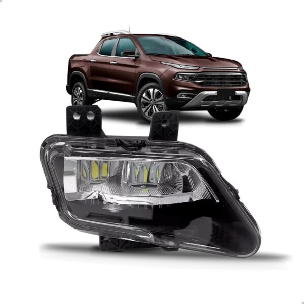 Farol Auxiliar Toro 2022 2023 2024 Com Led 1ª Linha - - Esquerda Motorista