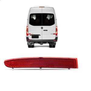 Refletor Sprinter 2020 2021 2022 2023 2024 Vermelho Lado Esquerdo