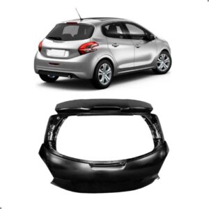 Tampa Porta Malas Para Peugeot 208 2012 13 14 15 16 A 2019 Preto