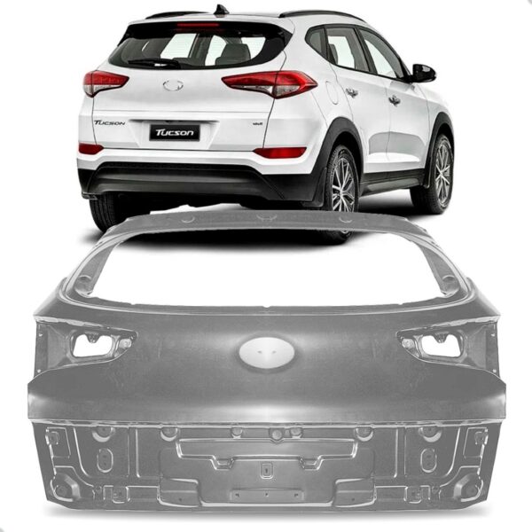 Tampa Porta Malas Tucson 2017 2018 2019 2020 2021 2022 Cinza