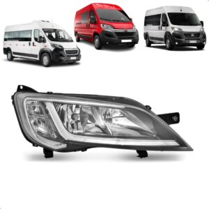 Farol Jumper E Boxer 18/23 Ducato 23/2024 Com Led 1ª Linha - Direito/passageiro
