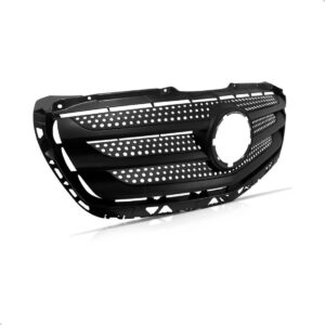 Tela Frontal Radiador Sprinter 17 18 2019 Preta Sem Moldura Fosco