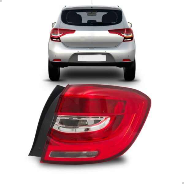 Lanterna Traseira Sandero 2020 21 22 23 2024 Canto Com Led Lado Direito