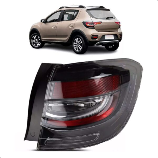 Lanterna Sandero E Stepway 2020/2024 Canto Fumê Led 1ª Linha Direito/passageiro