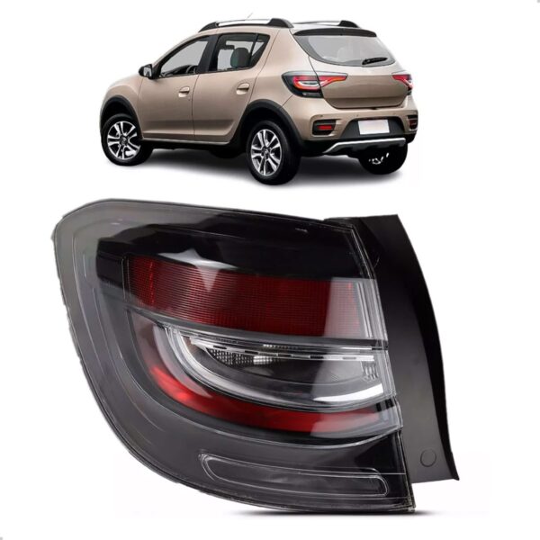 Lanterna Sandero E Stepway 2020/2024 Canto Fumê Led 1ª Linha Esquerdo/motorista