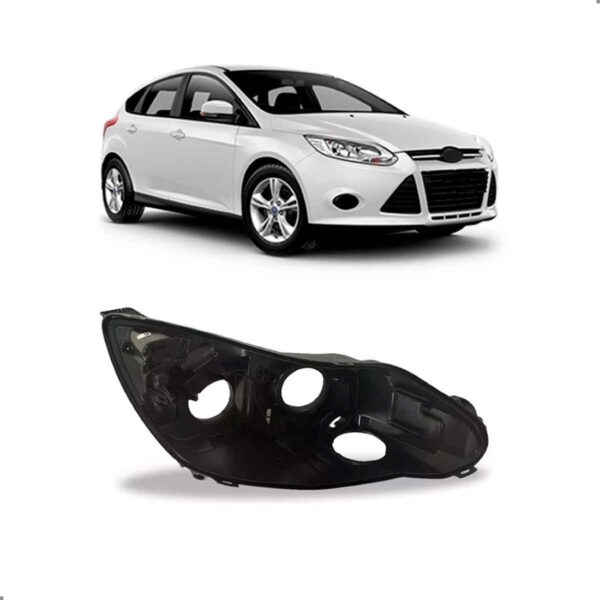 Carcaça Farol Dianteiro Para Ford Focus 2014 2015 Lado Direito