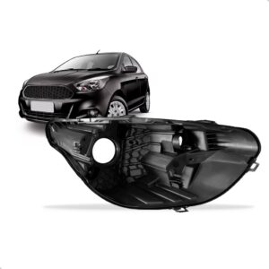 Carcaça Farol Dianteiro Para Ford Ka 2019 2020 2021 2022 Lado Esquerdo