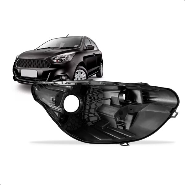 Carcaça Farol Dianteiro Para Ford Ka 2019 2020 2021 2022 Lado Esquerdo