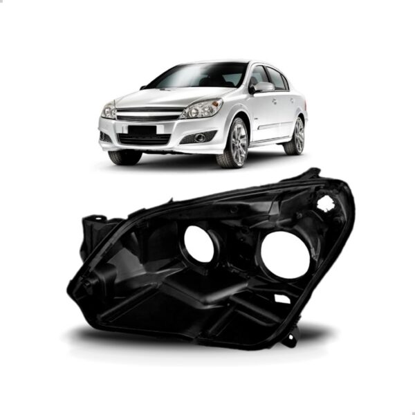 Farol Carcaça Vectra 2009 2010 2011 1ª Linha - Esquerdo/motorista