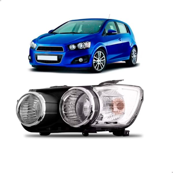 Farol Sonic 2012 2013 2014 Anel Cromado 1ª Linha Esquerdo/motorista