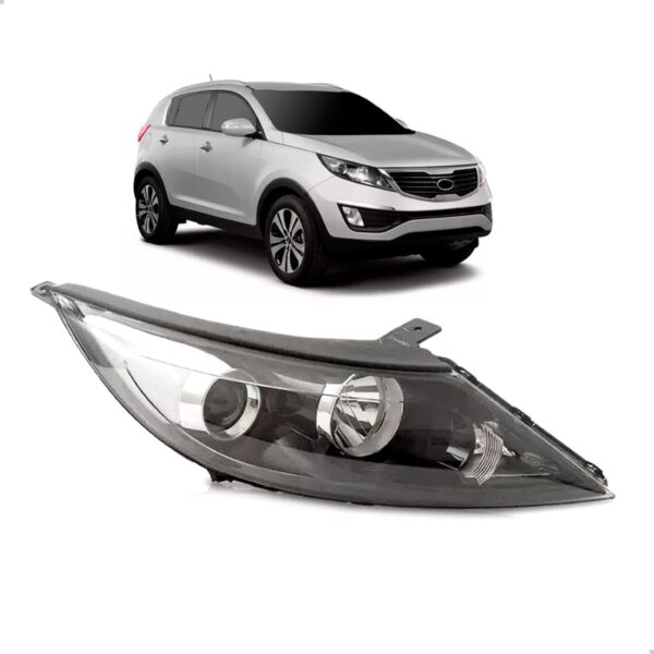 Farol Sportage 11 2012 2013 Manual Eletrico Sem Led 1ª Linha Direito/passageiro