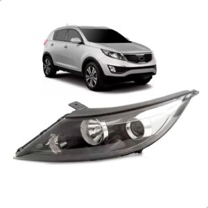 Farol Sportage 11 2012 2013 Manual Eletrico Sem Led 1ª Linha Esquerdo/motorista