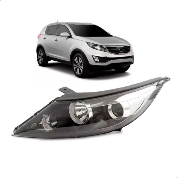 Farol Sportage 11 2012 2013 Manual Eletrico Sem Led 1ª Linha Esquerdo/motorista
