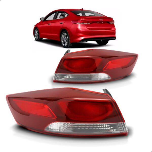 Lanterna Elantra 2017 2018 Canto Com Led Lado Direito
