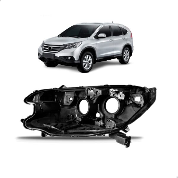 Carcaça Farol Com Regulador Crv 2012 2013 2014 2015 Lado Esquerdo