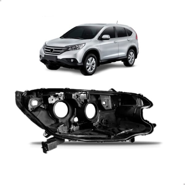 Carcaça Farol Com Regulador Crv 2012 2013 2014 2015 Lado Direito