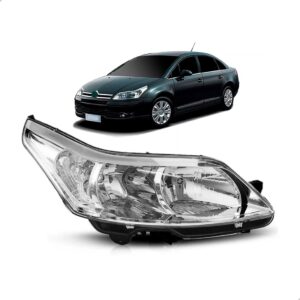 Farol C4 08 Até 14 Pallas Hatch Eletrico Com Motor 1ª Linha - Direito/passageiro