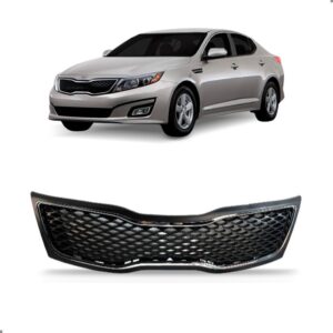 Grade Do Radiador Optima 2013 A 2015 Colmeia Moldura Cromada Preto