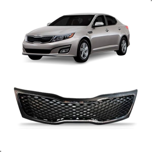 Grade Do Radiador Optima 2013 A 2015 Colmeia Moldura Cromada Preto