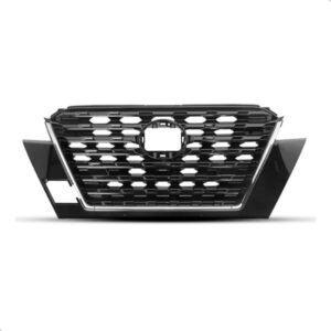 Grade Radiador Kicks 2022 23 2024 Preta Com Moldura Cromada Plástico