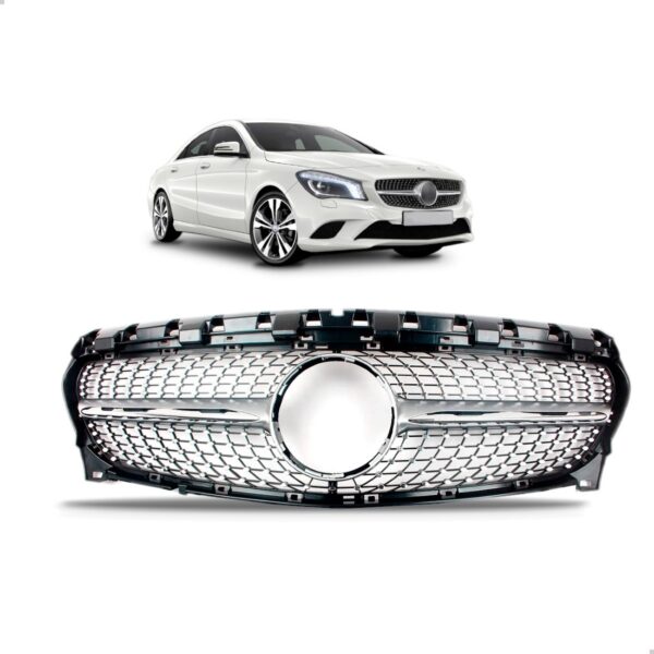 Grade Radiador Cla 200 180 2014 2015 2016 Diamante 1a Linha Preto