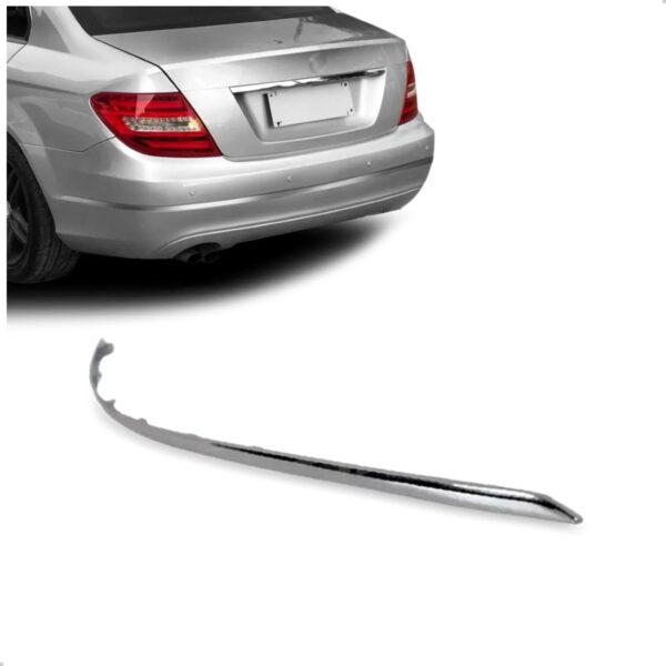 Friso Parachoque Traseiro Para Mercedes C180 Ano 2008 A 2011 Lado Direito