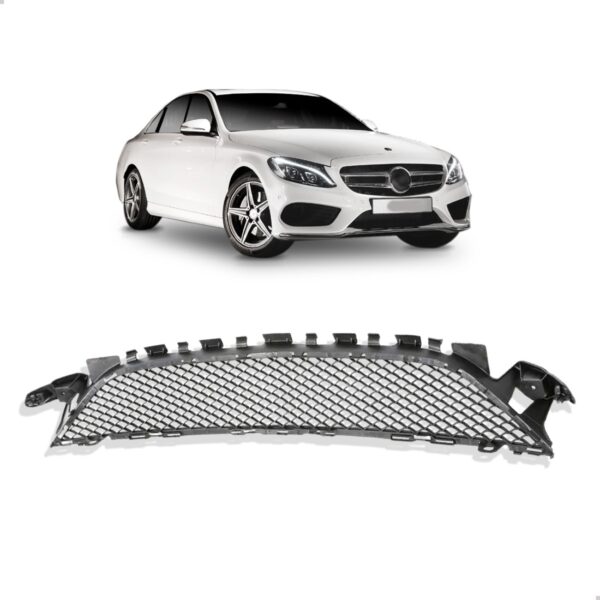 Grade Central Parachoque Dianteiro C250 2015 Ate 2018 Sport Fosco