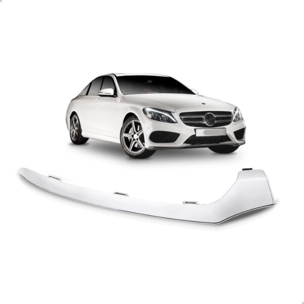 Friso Parachoque Dianteiro Cromado C200 2015 2016 2017 2018 Lado Direito