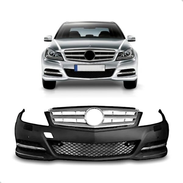 Parachoque Dianteiro Para Mercedes C180 2012 A 2014 Novo Preto