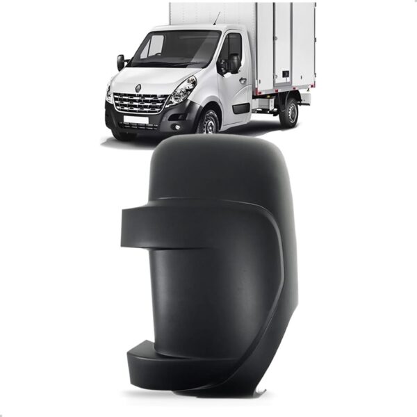 Capa Retrovisor Master 2013 A 2025 Preta Braço Longo Lado Esquerdo