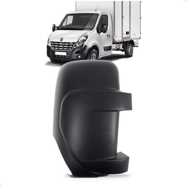 Capa Retrovisor Master 2013 A 2025 Preta Braço Longo Lado Direito