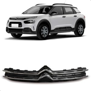 Grade Radiador C4 Cactus 2019 2020 A 2024 C/ Friso 1a Linha Preto