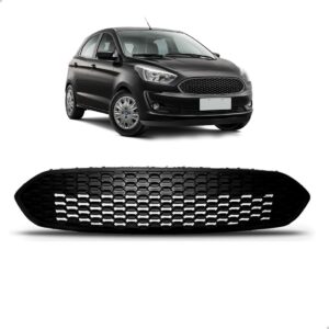 Grade Radiador Ka 2019 A 2022 Colmeia Sem Friso 1a Linha Preto/fosco