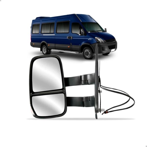 Retrovisor Eletrico Braço Longo Para Iveco Daily 08 Até 2020 Lado Esquerdo