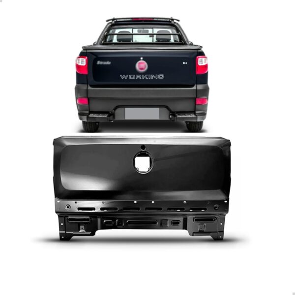 Tampa Caçamba Traseira Strada Working 2014 A 2020 Preto