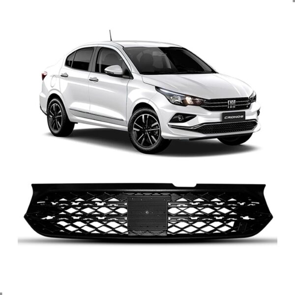 Tela Frontal Radiador Para Cronos 2023 A 2024 Logo Letras