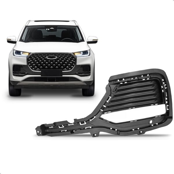 Tela Frontal Moldura Milha Tiggo 8 Pro 2023 A 2024 Com Furo Lado Esquerdo