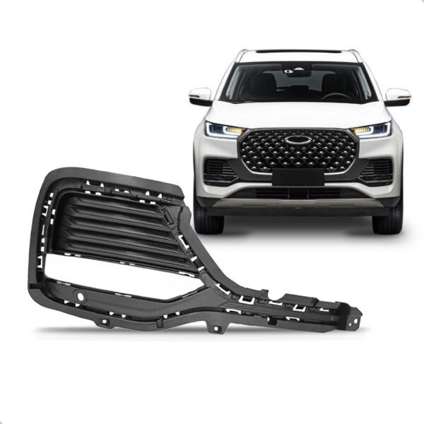 Tela Frontal Moldura Milha Tiggo 8 Pro 2023 A 2024 Com Furo Lado Direito