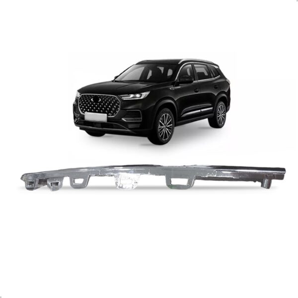 Moldura Parachoque Dianteiro Tiggo 8 Pro 2023 A 2024 Cromo Lado Esquerdo