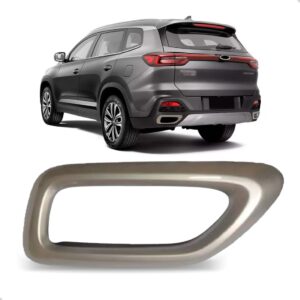 Aplique Escapamento Para Tiggo 8 2021 2022 2023 Prata Lado Direito