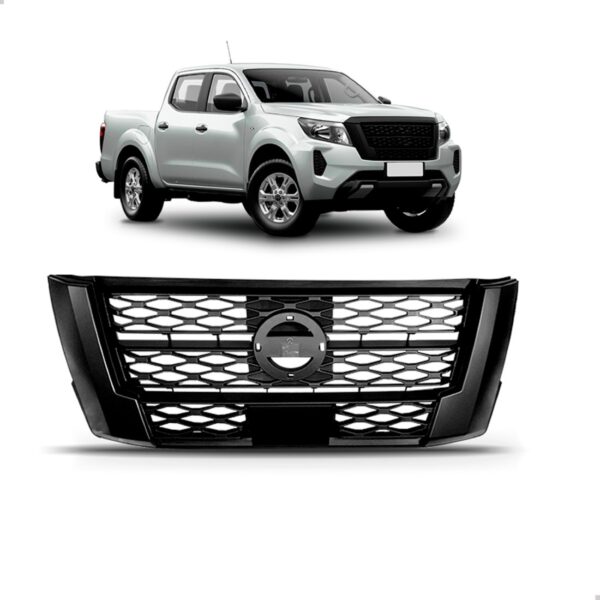 Grade Radiador Moldura Frontier 2022 2023 1a Linha - Preto