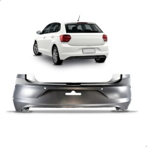 Parachoque Traseiro Com Furo Polo 2017 Até 2022 1a Linha