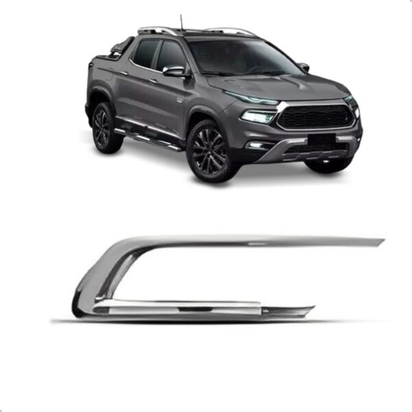 Friso Grade Lateral Toro 2022 A 2025 Parachoque Cromado Lado Direito